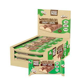 Naughty Nuts Waffelriegel Bio Schoko-Waffelriegel Crispy Hazel