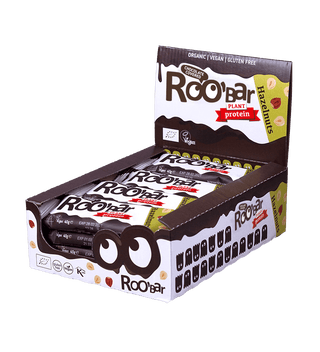 Roobar Schoko-Riegel Bio Protein Schokoriegel mit Haselnuss