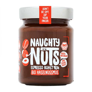 Naughty Nuts Nussbutter Bio Haselnussmus Espresso Roast